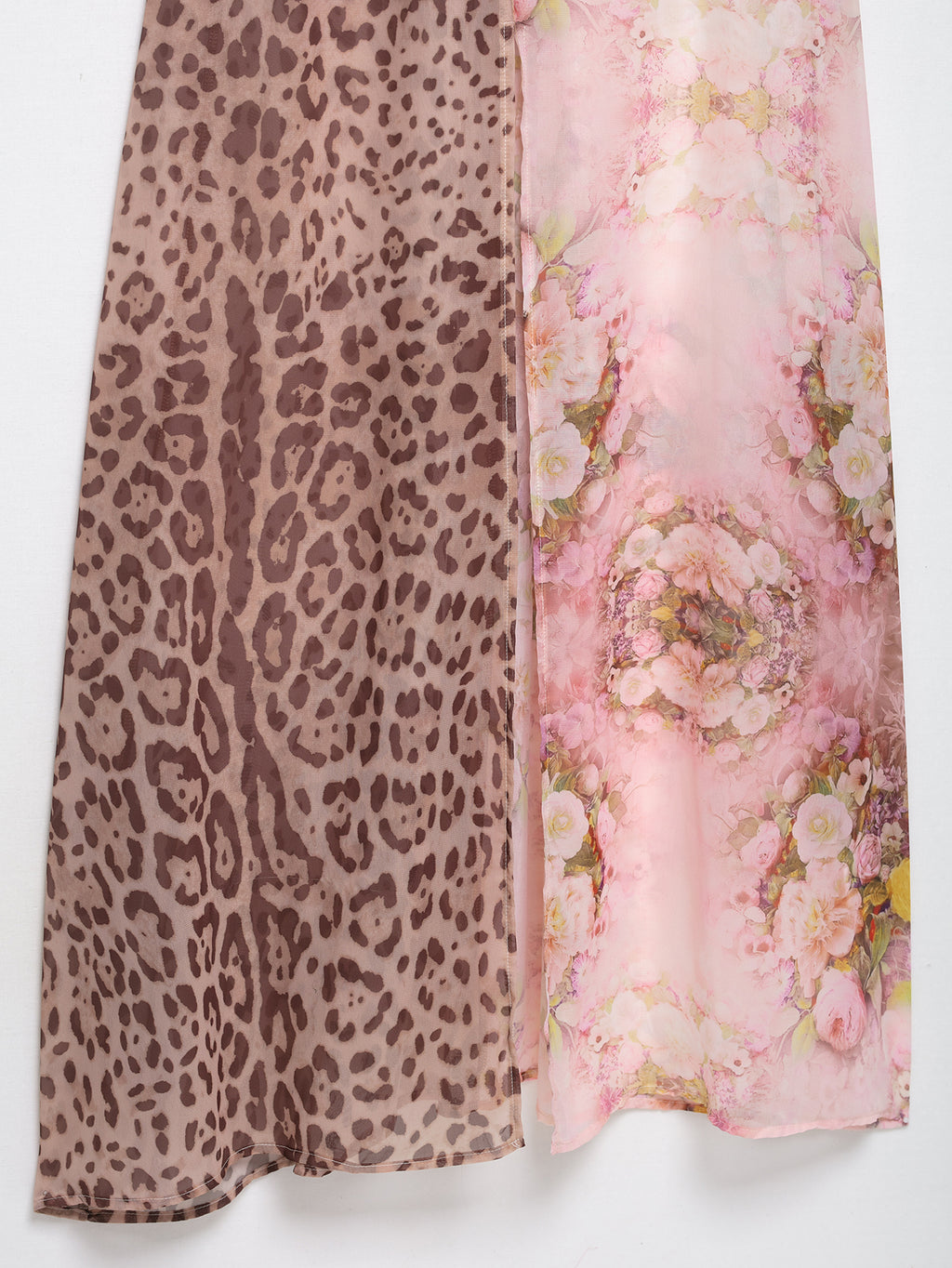 Vestido ajustado con estampado de encaje y contraste de colores para mujer