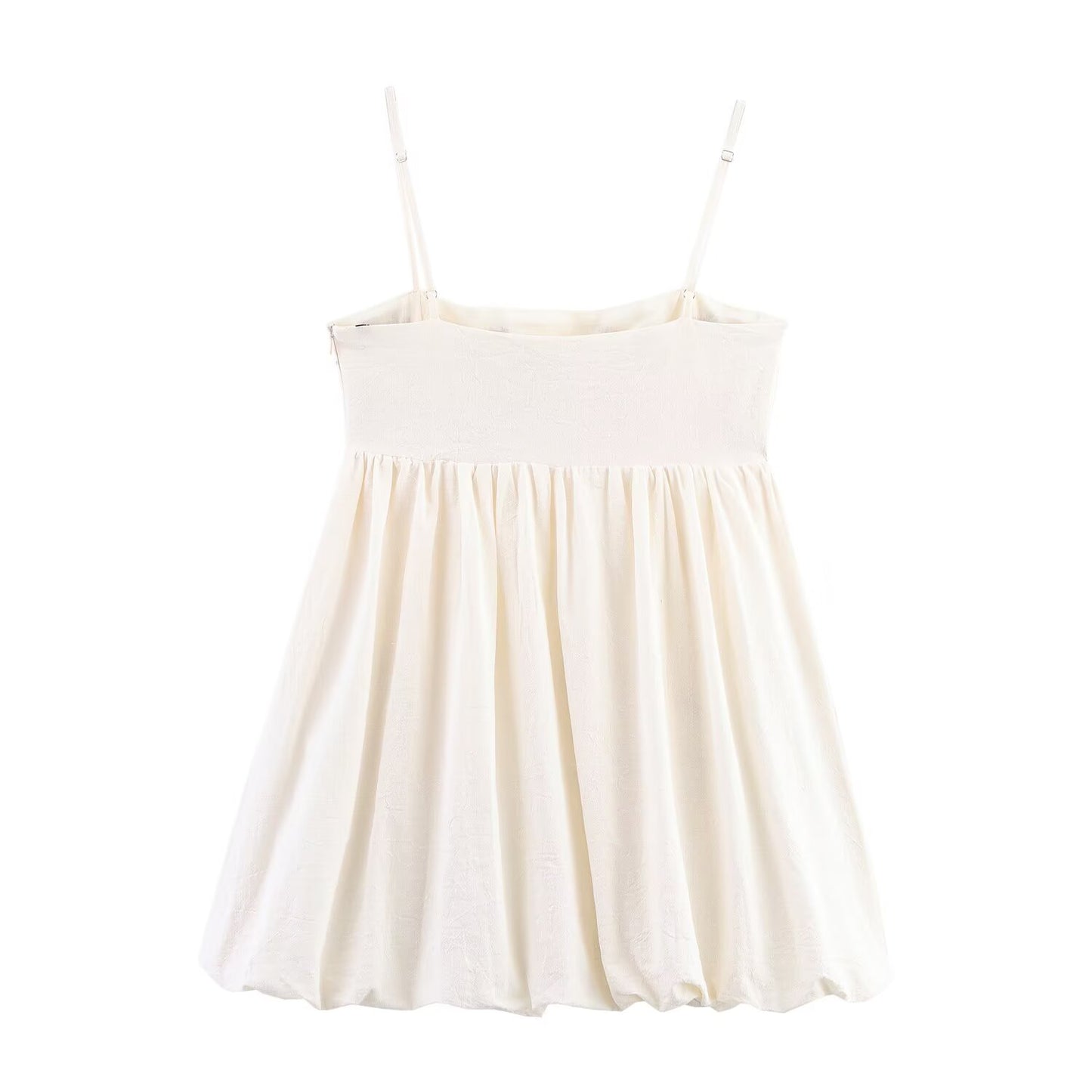 Summer Women Clothing Minority All Match Embroidered Strap Dress
