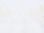 Women Clothing Summer Simple Embroidery Short Pleated Hem Sling Top Howe