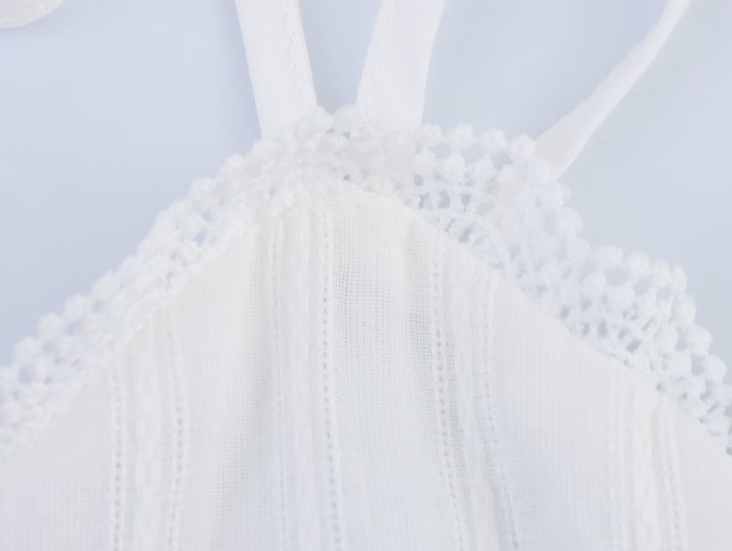 Summer Sexy Net Red Wind Hanging Collar Short Dress