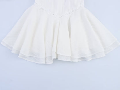 Summer Sexy Net Red Wind Hanging Collar Short Dress