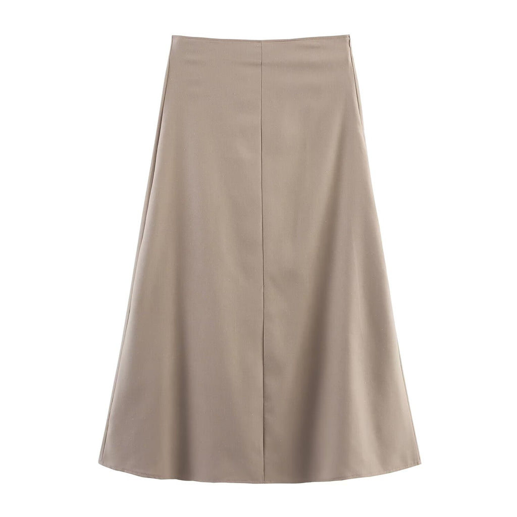 Women Clothing Popular Linen Hanging Collar Vest Top Skirt Sets SenDa