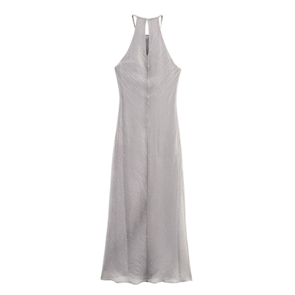 French Swing Collar Sling Dress Women Summer High Grade Waist Tight Sheath Dress SenDa