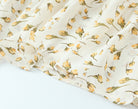 Summer Wind Women Clothing Palace Small Floral Print Square Collar Puff Sleeve Split Dress OMI