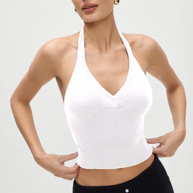 Spring Sexy Backless Minority All Match Sling Women Sexy Halter Top TinkleBell