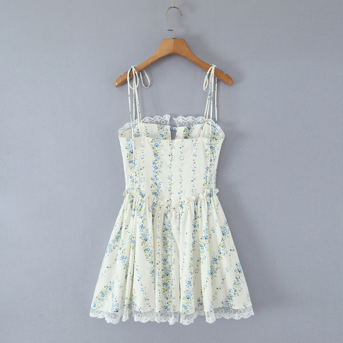 Women Clothing Sexy Sexy Lace Stitching Printing Waist Tight Dress