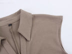 Women Clothing Summer Shirt Collar Midi Dress Howe