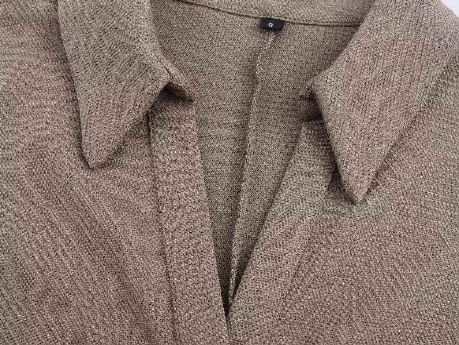 Women Clothing Summer Shirt Collar Midi Dress Howe