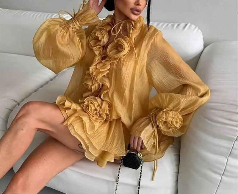 Conjunto de falda floral para mujer