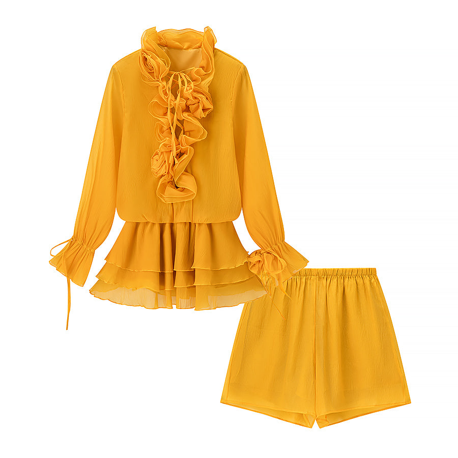 Conjunto de falda floral para mujer