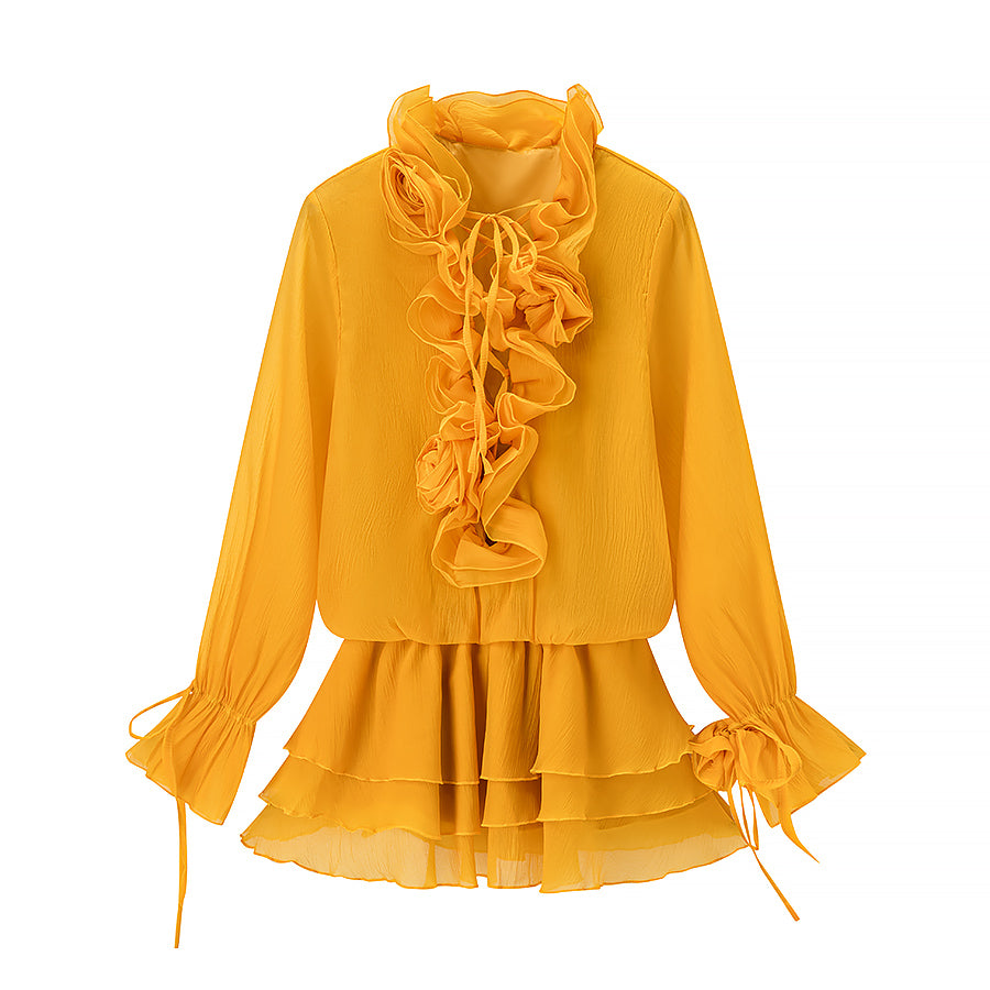 Conjunto de falda floral para mujer