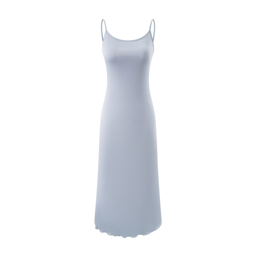 Summer Casual Sexy Micro Stretch Long Sleeve Waist Slimming Figure Dress PullWind