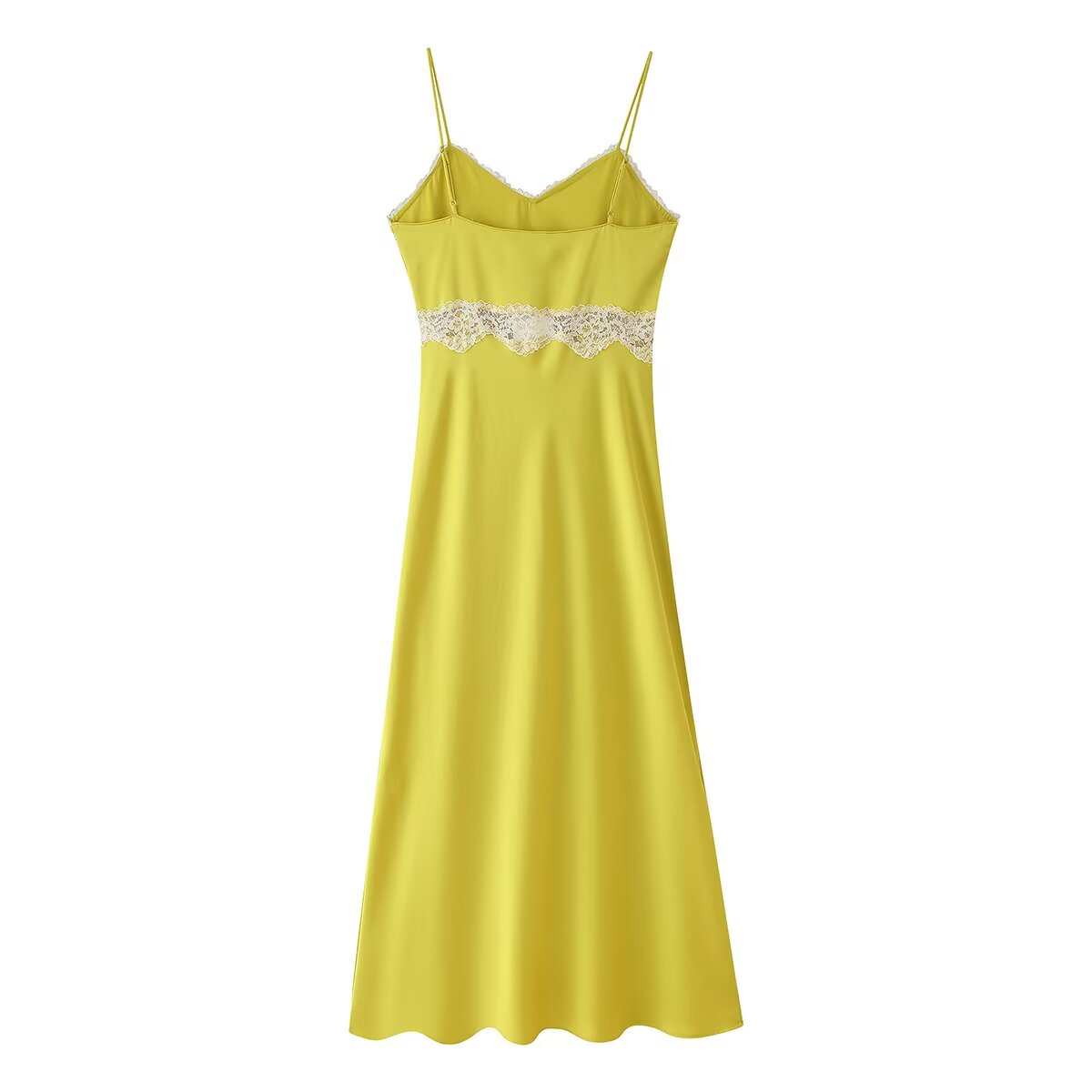 Women Clothing Summer Lace Sling Midi Dress CHEN