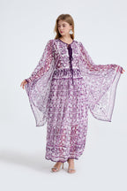 Robe ample trapèze à manches longues pour femme, printemps-automne
