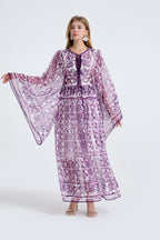 Robe ample trapèze à manches longues pour femme, printemps-automne