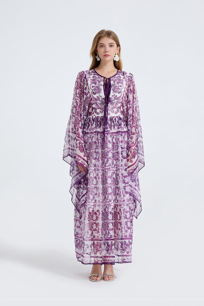 Women Spring Autumn Loose A Line Long Sleeved Dress