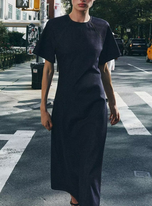 Popular Trendy Wild Series Denim Maxi Dress Niche