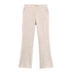 Women Clothing Fashionable Slim Fit Belt Blazer Bell Bottom Pants Sets SenDa