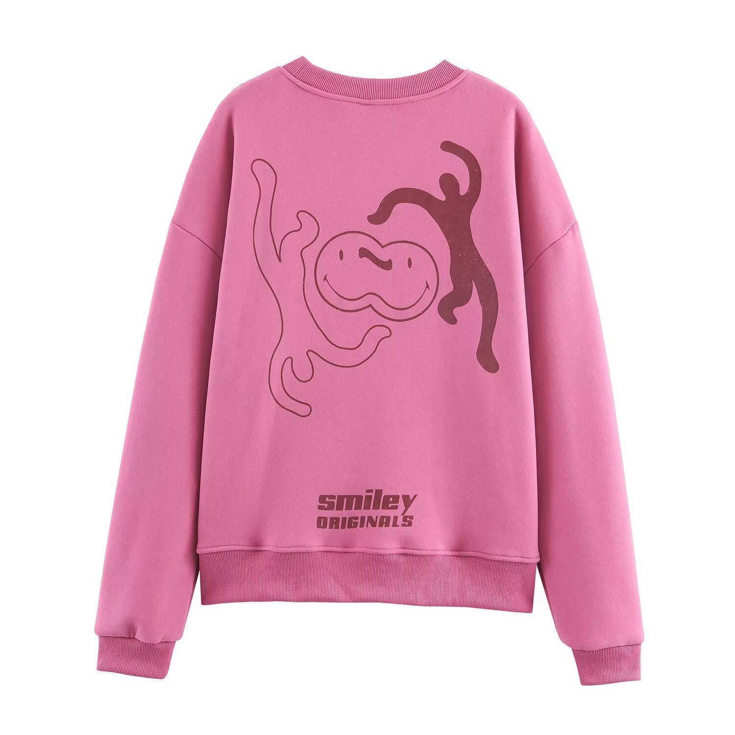 Vêtements femme automne hiver décontractés, sweat-shirts imprimés amples à col rond, faciles à assortir