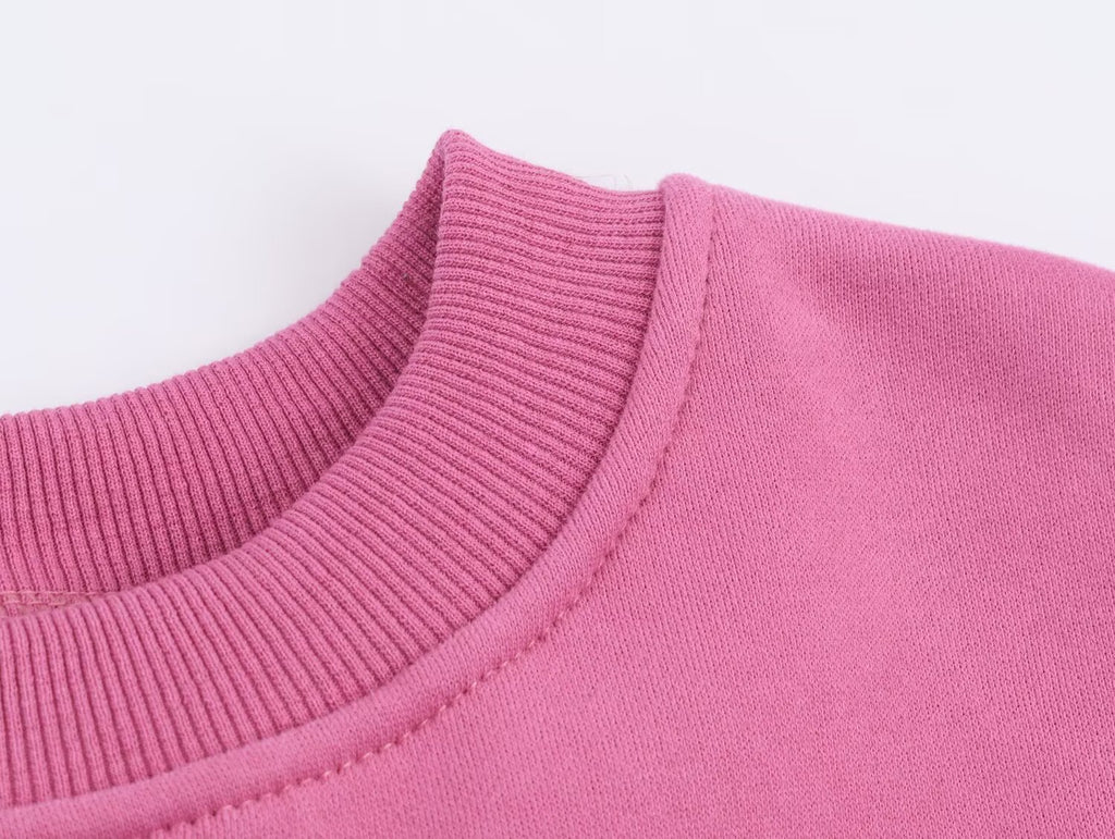 Vêtements femme automne hiver décontractés, sweat-shirts imprimés amples à col rond, faciles à assortir