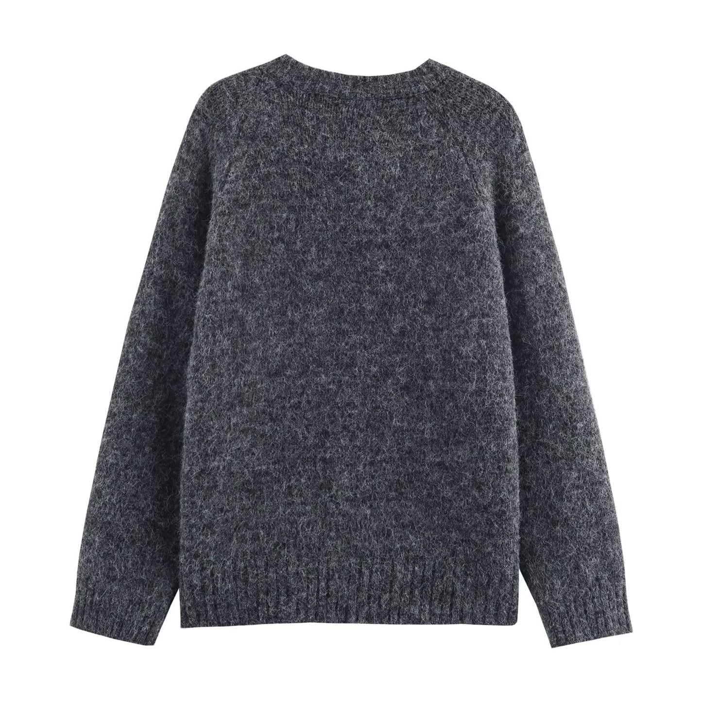 Mushroom Pattern Cute Button Cardigan Knitted Cardigan Loose Design Niche Sweater Outerwear