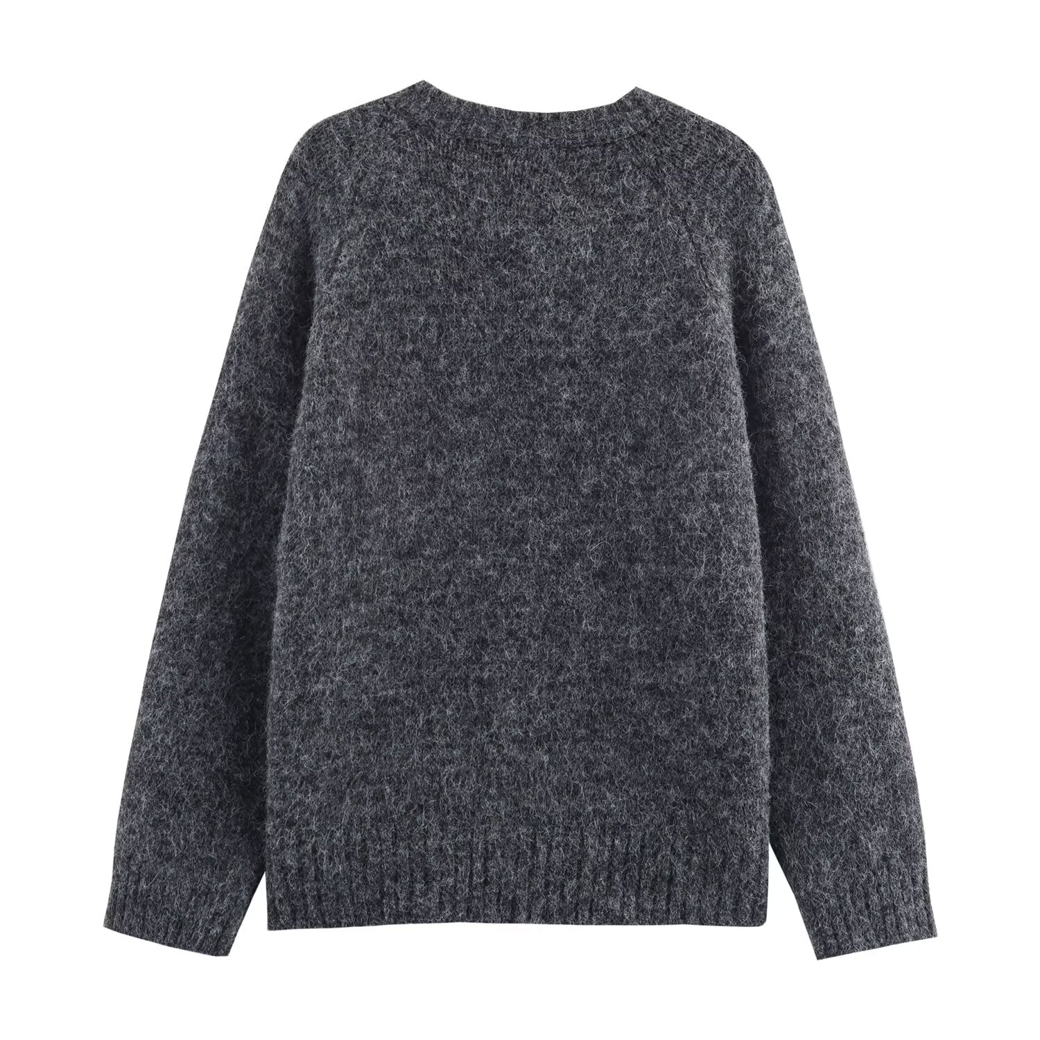 Gilet en maille à motif champignons et boutons mignons, coupe ample, style niche, vêtement d'extérieur