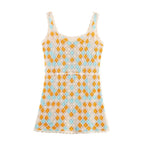 Women Clothing Fall Cute Youth Looking Girlish Crochet Vest Dress Howe