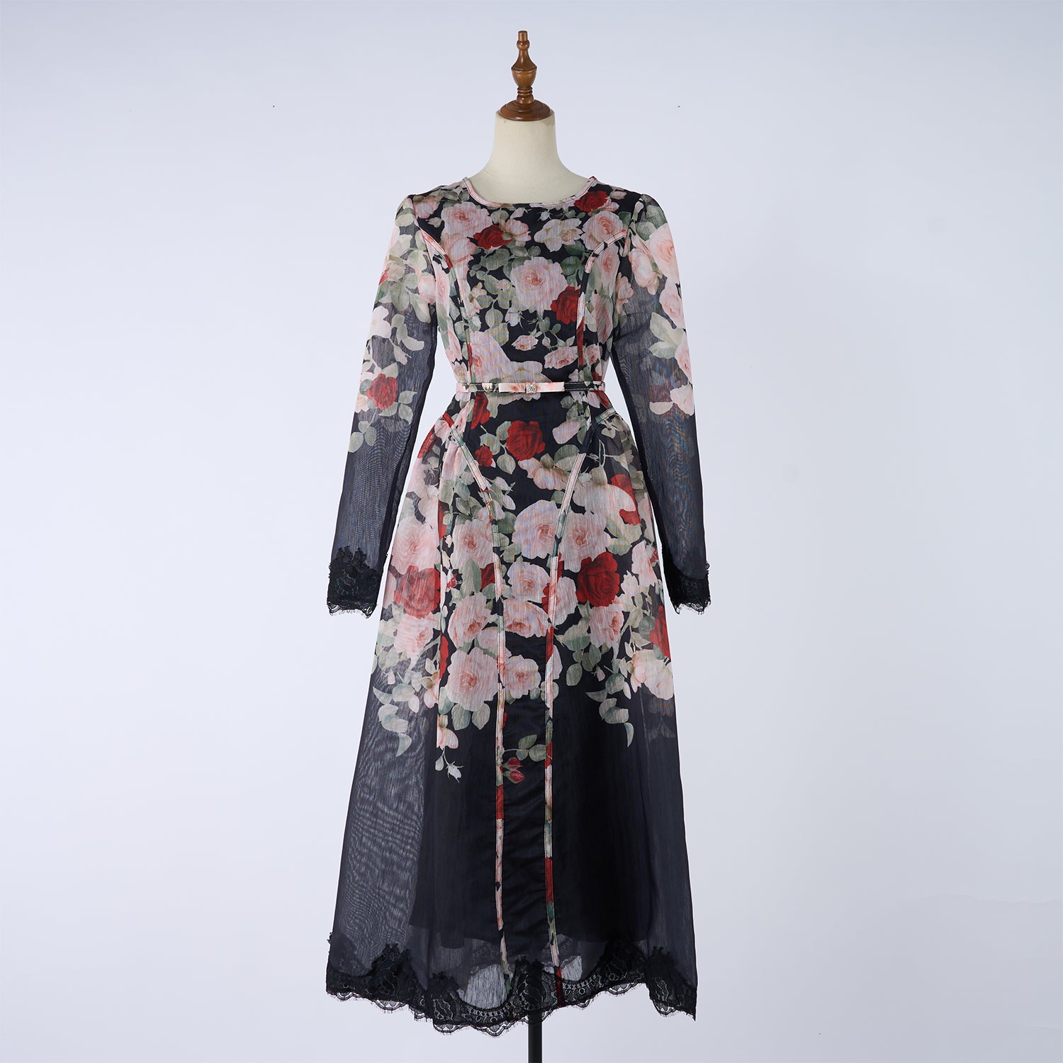Women Printed Long Sleeved Summer And Autumn Vacation Dress Daylight