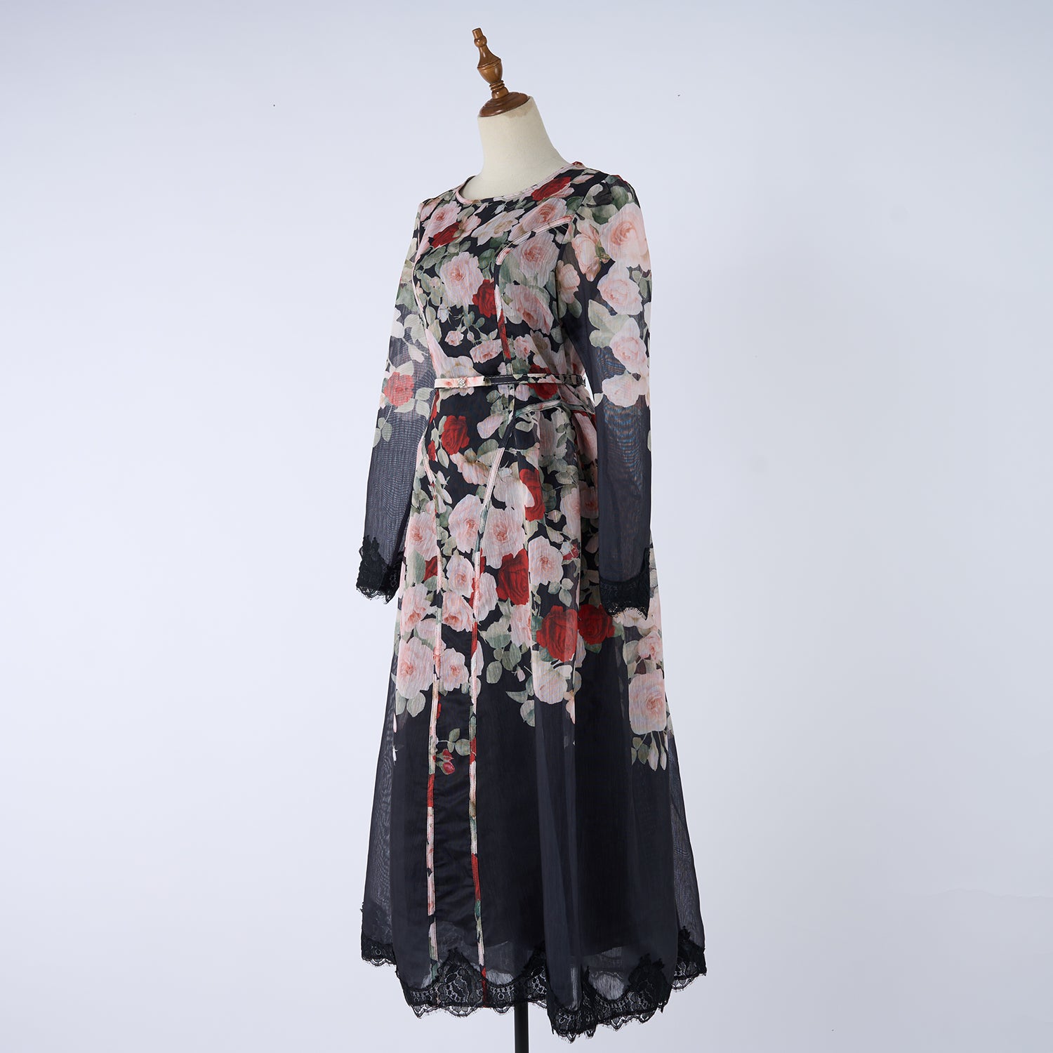 Women Printed Long Sleeved Summer And Autumn Vacation Dress Daylight