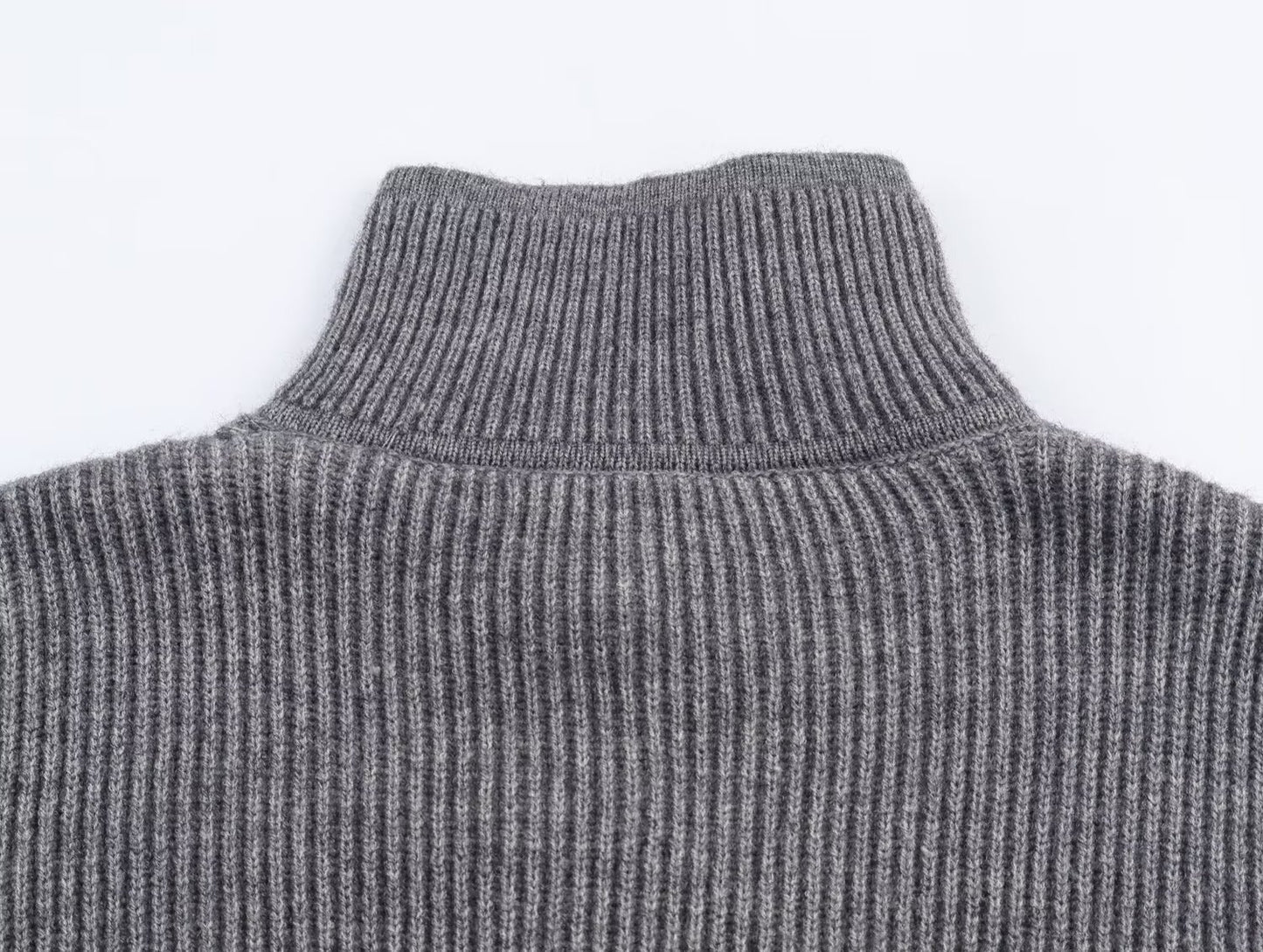 Autumn Women Casual Loose All Matching Color Stitching Knitted Cardigan