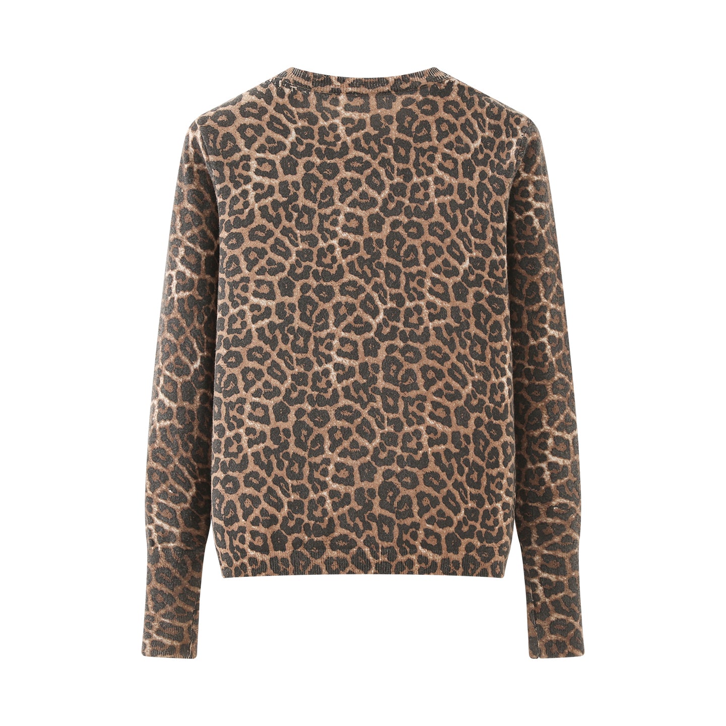 Fall Women Clothing Stylish Simple round Neck Button Decoration Cardigan