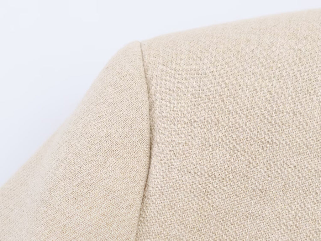 Women Clothing Casual Padded Shoulder Bends Hitches Chinese Knot Button Top SenDa