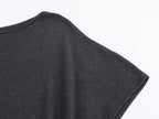Women with Belt Knitted Mid Length Dress SenDa