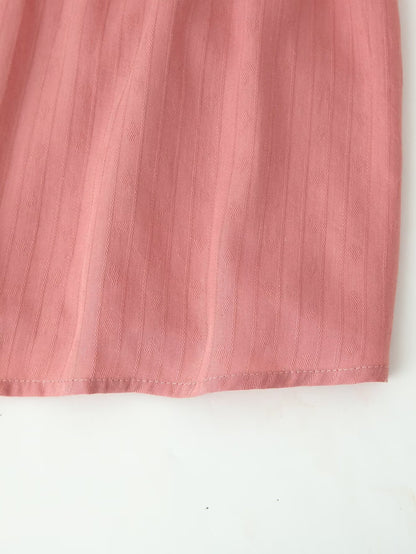 Camisa bordada de manga larga con contraste de color para mujer