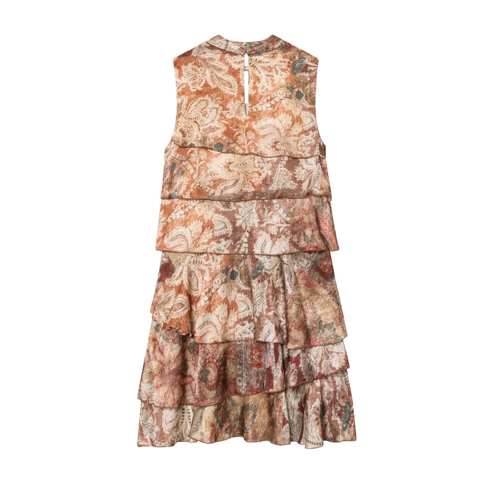 Fall Women Clothing Printing Laminated Decoration Mini Dress flightCourse
