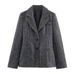 Women Clothing Autumn Winter Elegant Blazer Pant Sets SenDa