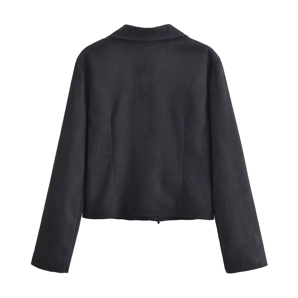 Chemise à manches longues en daim effet daim, élégante et tendance, pour femme, idéale pour l'hiver.