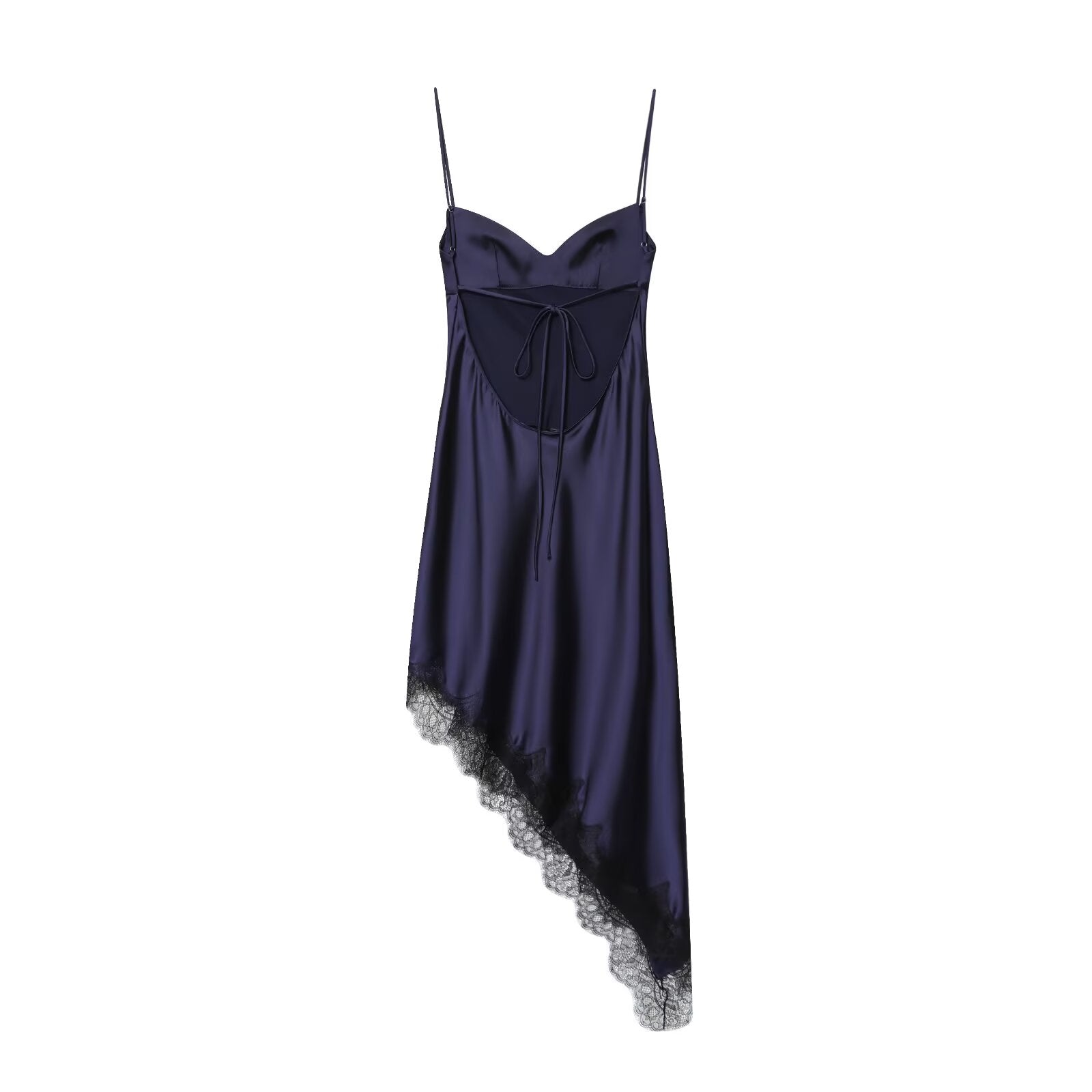 Women Clothing Simple Velvet Lace Midi Dress flightCourse