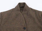 Women Clothing Winter Office Herringbone Twill Blazer SenDa