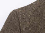 Women Clothing Winter Office Herringbone Twill Blazer SenDa