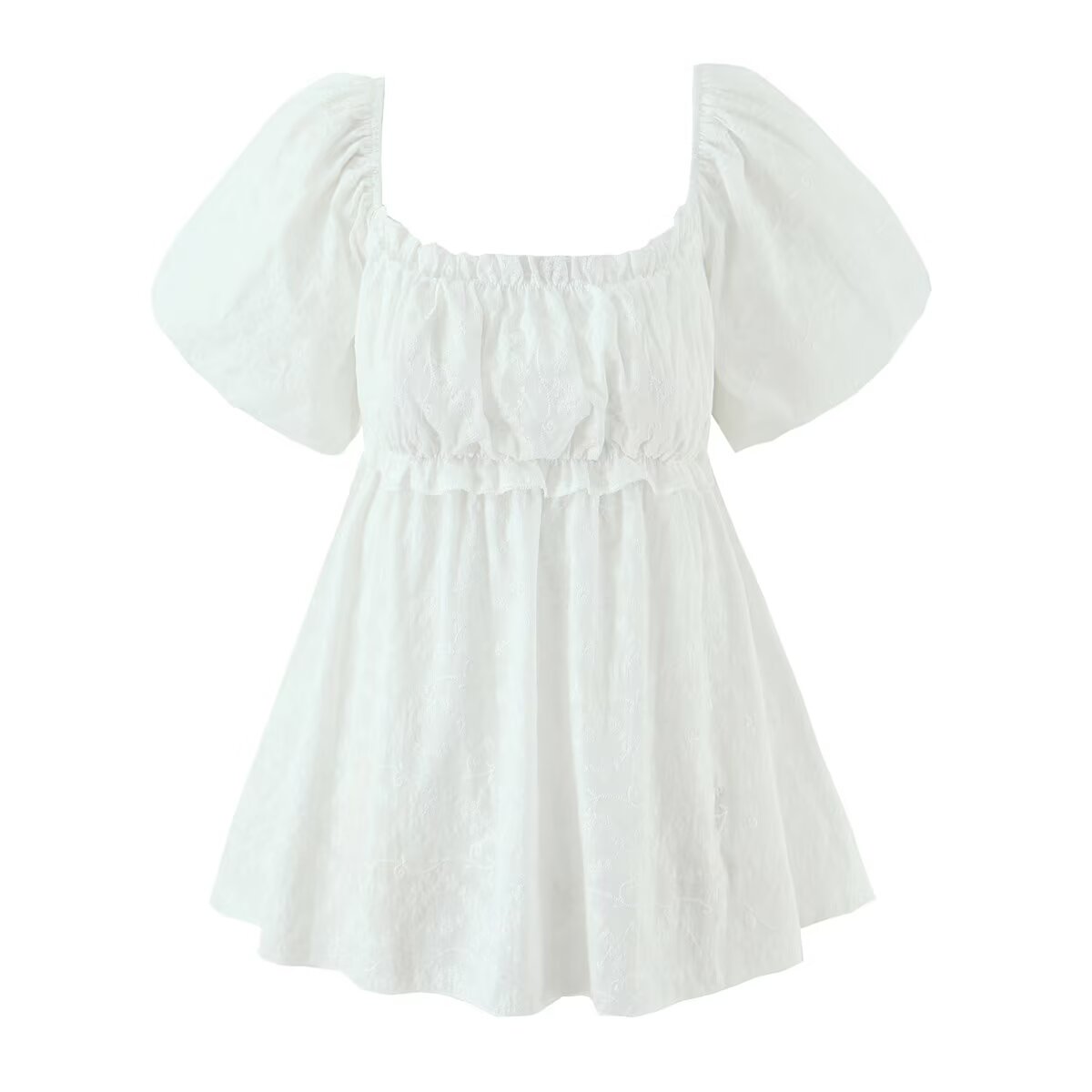 Chemise à manches bouffantes Sweet Niche Doll pour femme, printemps-automne, pull ample assorti