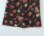 Sexy V neck Sleeveless Printed Dress Waist Slimming Mid Length Mesh Hip Dress Aiostar