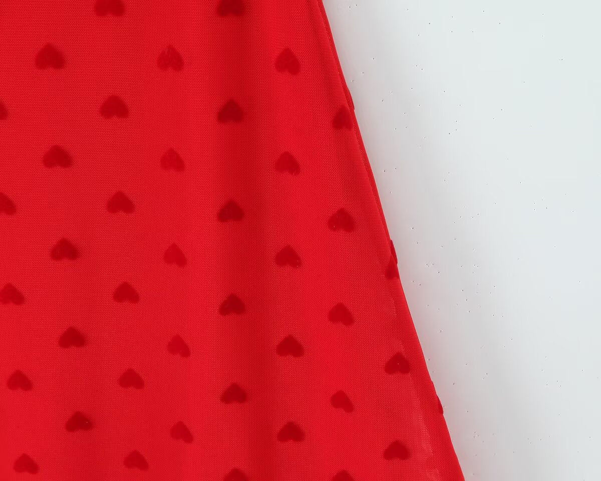 Women All Match Low Collar Lovely Polka Dot Mini Strap Dress Aiostar