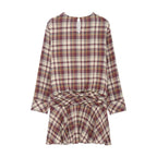 Women Clothing Summer Fashionable Plaid Mini Dress flightCourse
