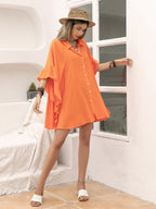 Camisa informal de manga larga para vacaciones para mujer