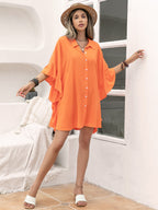 Camisa informal de manga larga para vacaciones para mujer