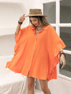 Camisa informal de manga larga para vacaciones para mujer