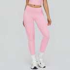 Contrast Color Nude Feel Yoga Trousers Casual Tight Hip Shaping Sports Trousers Outdoor Running Exercise Pants Sollinarry