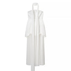 Robe bustier sexy d'hiver pour femme, dos nu, sans manches, couleur unie, avec coutures en résille