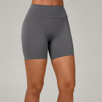 Autumn Sand Yoga Sports Shorts High Waist Tight Peach Hip Breathable Quick-Drying Running Workout Shorts PeachYou
